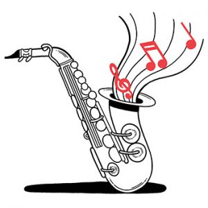Saxophone illustration