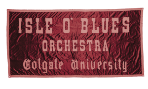 Fabric banner for Isle of Blues Orchestra