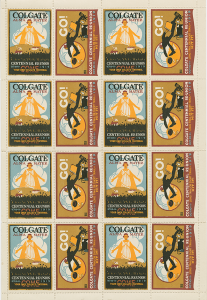 Sheet of centennial reunion stamps