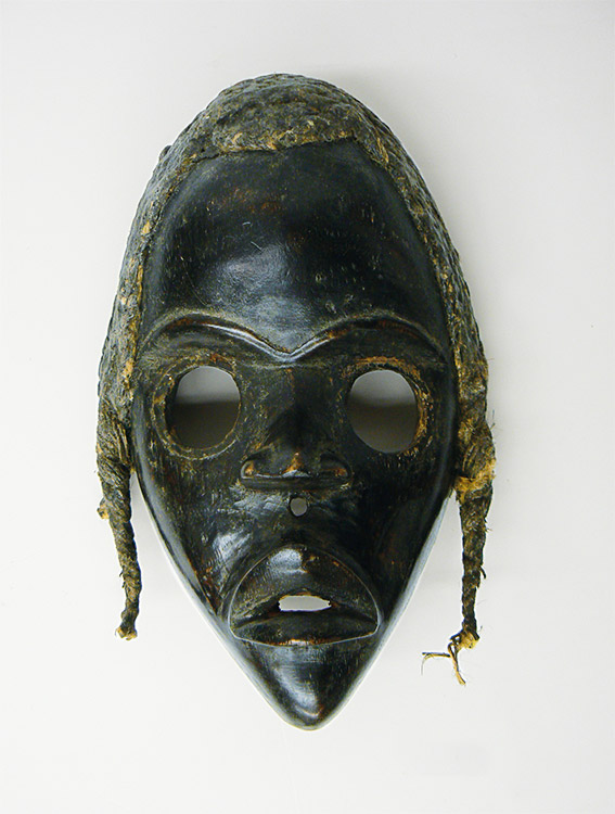 Black wooden mask