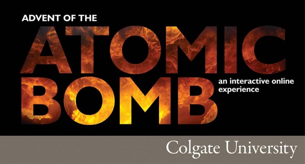 Banner image reading "Advent of the Atomic Bomb"