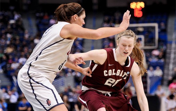 Josie Stockill ’16 in action  at University of Connecticut Arena.