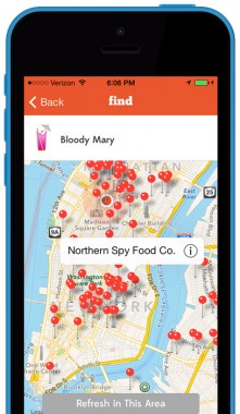 Shindig screenshot of "Find" map