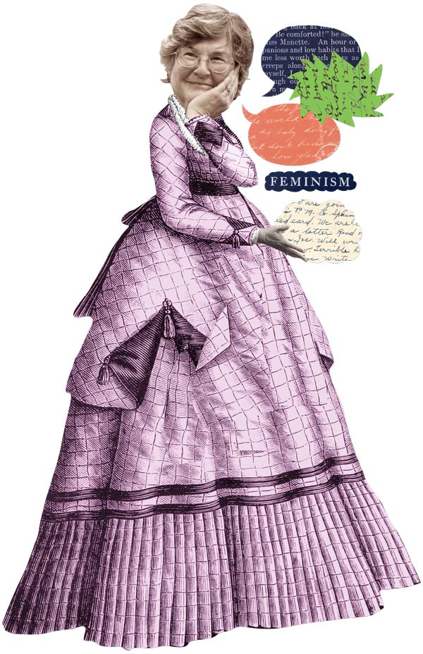 Illustration of a thoughtful Margaret Darby