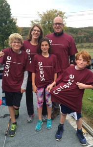 Molly Baker and Family in Colgate Scene T-Shirts.