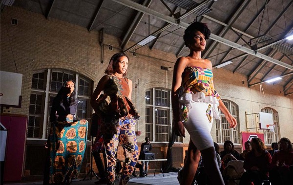 Bold patterns on display in the African Student Union fashion show.