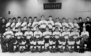 Colgate Men's Hockey team picture in 1969.