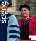 Autumn 2016 cover featuring President Brian W. Casey in academic regalia