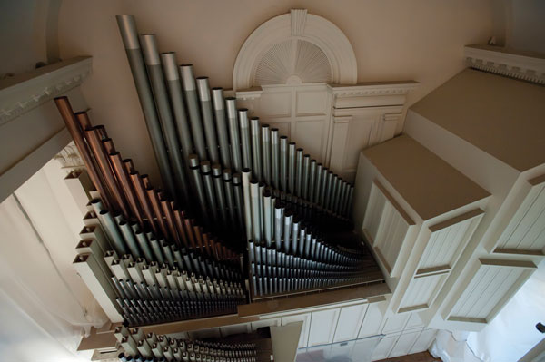 Organ pipes in Colgate Memorial Chapel