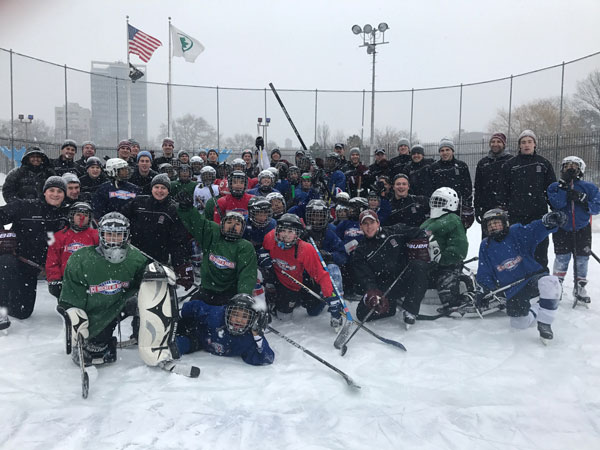 The men’s Raiders spent an afternoon in Central Park volunteering with Ice Hockey in Harlem.