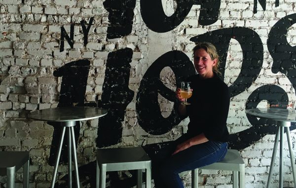 Christina Cahill '85 in her Top Hops Beer Shop
