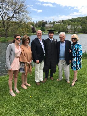 Claire, Jackie, Bill ’87, Billy ’17, Bill ’56, and Patricia Baxter.