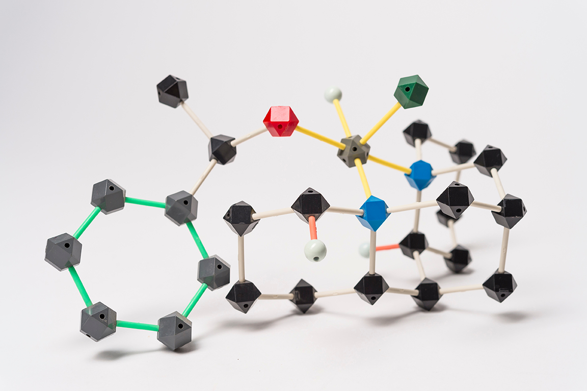 colorful molecular model