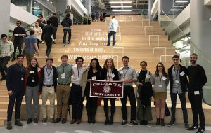 Students at Colgate Professional Network event