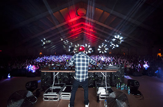 Avicii performs in the Sanford Field House as part of Spring Party Weekend  2012.