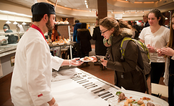 Colgate hosts a music-themed chefs' competition between local colleges. 