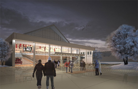 The proposed new athletic facility at Colgate University