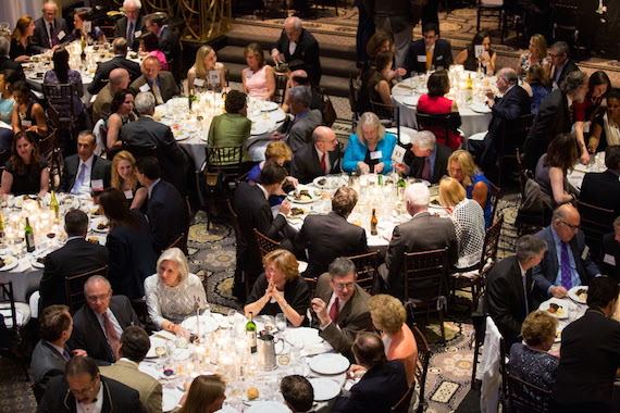 An overhead shot of the 50th anniversary of the Presidents' Club