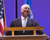 Former Secretary of State Colin Powell speaking during Global Leaders 2009.