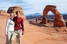 Alex and Karen Crawford-Alley in Arches National Park