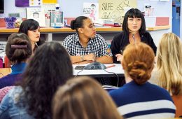Women's Studies panelists address an audience