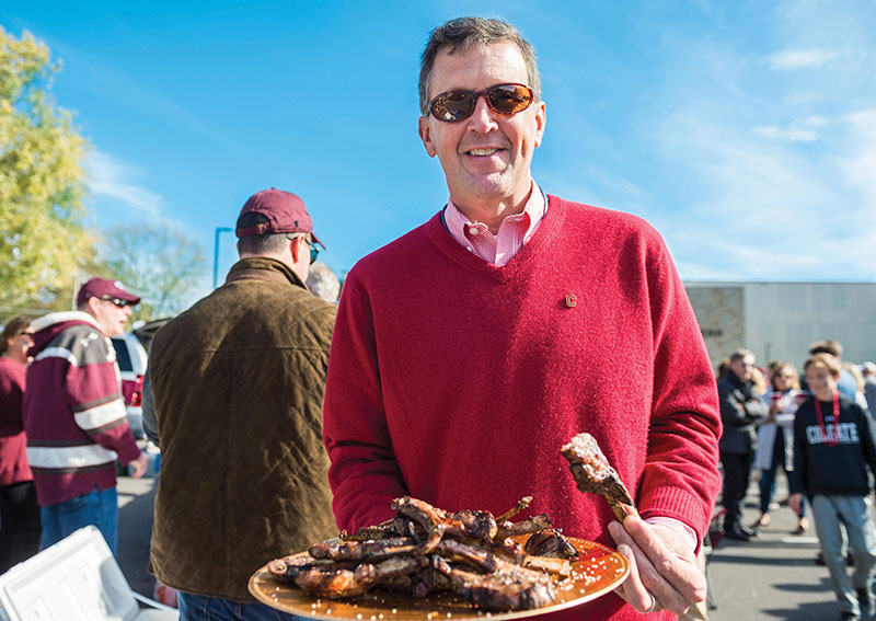 Tailgates are all hands on deck, with friends and family making drinks, serving food, and providing entertainment.