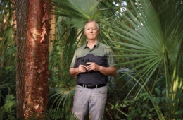 Portrait of wildlife and filmmaker / Lecturer photographed on his land in the Redlands which is full Florida's favorite native plants.