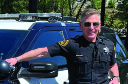 Richard Conti ’76 in police uniform