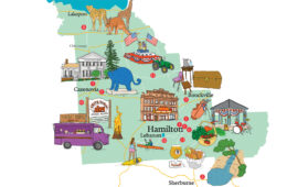Illustration of Madison County lines