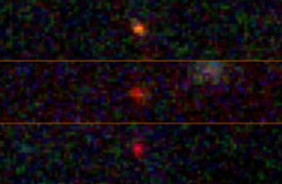Three objects identified by the James Webb Space Telescope Advanced Deep Extragalactic Survey (JADES)