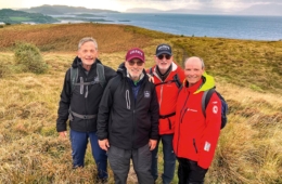 Colgate alumni hiking the Scottish Highlands