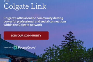 screen shot from Colgate Link Webpage
