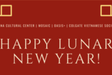 Happy Lunar New Year with Decorative Motif