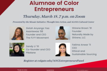 Alumnae of Color Entrepreneurs Poster