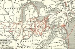 Map of Routes of the Underground Railroad 1830–1865
