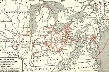Map of Routes of the Underground Railroad 1830–1865