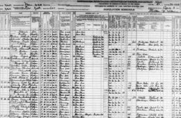 page from 1940 census records