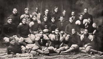 Samuel Howard Archer and his teammates posing for a team photo
