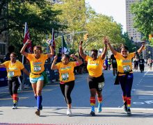Zakia Haywood '97 and others running in a race