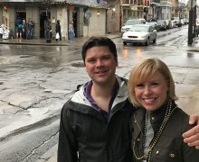 Brittany Emens '04 and Hunter Strupp '05 in New Orleans