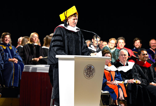 Mark Murphy at commencement