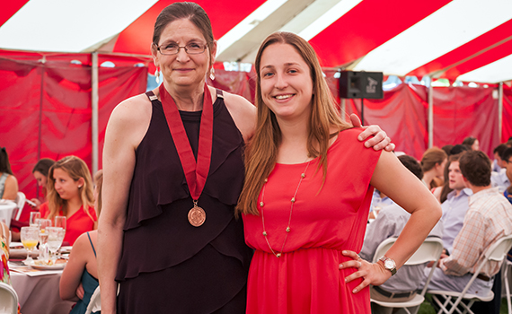 Becca Friedland ’13 and her torch medal recipient, Sodexo’s Patty VanVoorhis