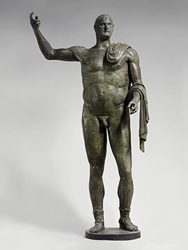 The bronze statue Trebonianus Gallus. (Photo courtesy of the Metropolitan Museum of Art)