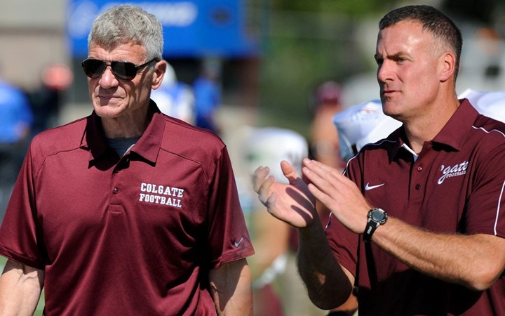 Dick Biddle just completed his 18th season with the Raiders; Dan Hunt becomes the 29th head coach in Colgate football history.