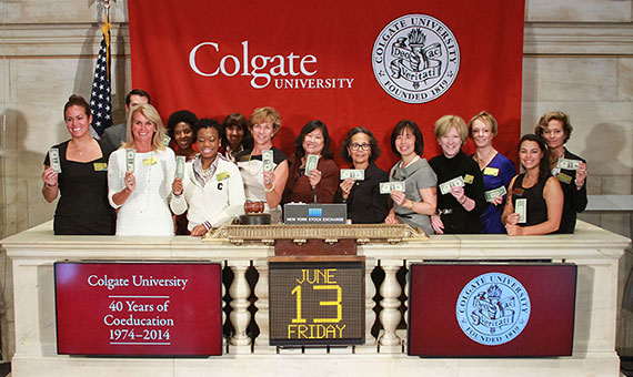 13 Colgate women at NYSE.