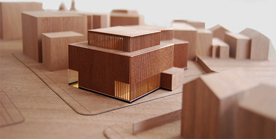 Model of Center for Arts and Culture building