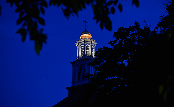 Chapel at nighttime