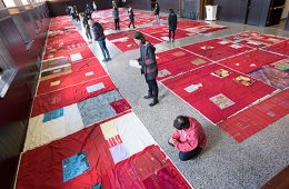 Monument Quilt at Colgate, supporting survivors of sexual assault
