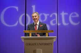 Former Prime Minister of Britain, Tony Blair, speaking at Global Leaders 2009.