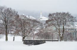 Winter shot from Colgate's hill